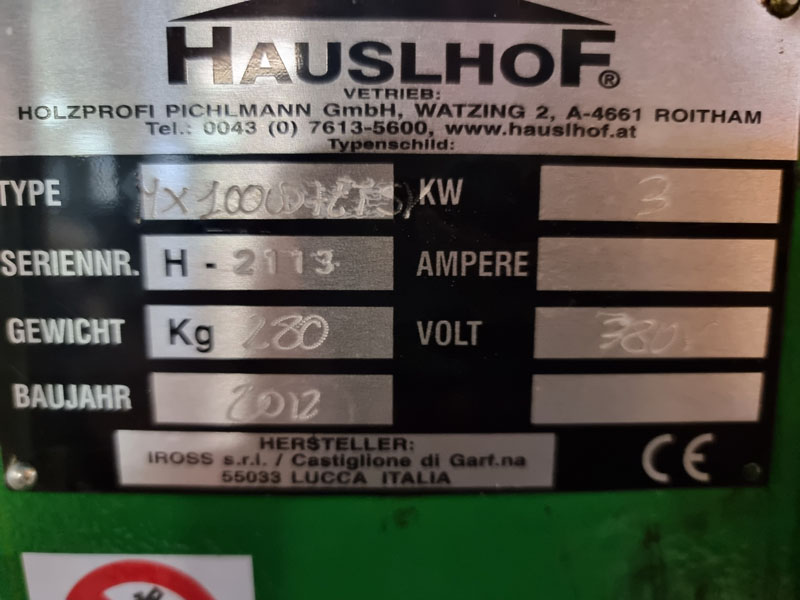  Detail Holzspalter Hauslhof HSMX100CD‑ET‑SV gebraucht