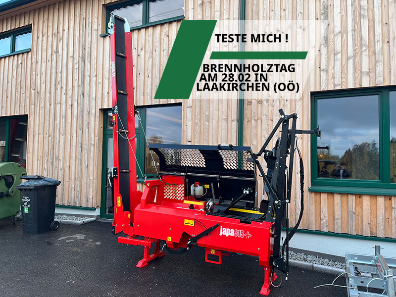 Vorf&uuml;hr JAPA S&auml;gespaltautomat 315 PLUS Zapfwelle